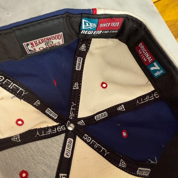 Vintage New Era Black and White Kids Logo Patch Snapback Hat - Picture 5 of 6